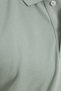 Men's Slim Fit 100% Cotton Short Sleeve Polo Collar Green T-Shirt - 4