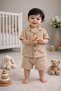 100% Cotton Muslin Pocketed Baby Boy Double Set 6 - 18 Months Summer Comfortable Design - 3