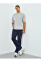 Men Navy Blue Solid Joggers with Drawstring - 2