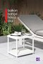 2-Tier White 40X33 Plastic Bathroom Shelf Coffee Table, under Counter Shelf, Pool Garden Balcony Table Coffee Table - 3