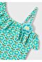 Girl's Asymmetrical Cut Ruffle Swimsuit 3737 - 3
