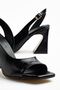 Benito Women's Black Shiny Skin Special Design Heeled Shoes - 3