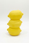 Decorative Three-Tier Lemon Design Vase - Kitchen and Living Room Decoration - Dried Flower - Bioplastic - 3