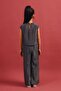 Girl's Glittery Blouse and Loose Trousers 2-Piece Set – Special Occasion Combination - 3