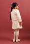 Girl's 3D Rose Detailed 2-Piece Jacket and Skirt Set – Special Occasion Combination - 3