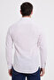 Men's Slim Fit Slim Fit Long Sleeve 100% Cotton Linen Texture Striped Shirt - 6