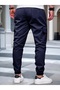 Men's Cargo Pocket Pants Stretch Cotton Cuffed Jogger Pants - 3
