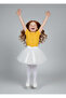 Girl's April 23 October 29 Performance Outfit Costume Short Sleeve Plain Tshirt White Tutu Skirt Set - 3