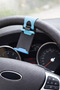 Blue Steering Wheel Phone Holder for Car – Car Phone Stand Mounted on the Steering Wheel - 2