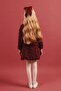 Girl's 3D Rose Detailed 2-Piece Jacket and Skirt Set – Special Occasion Combination - 4