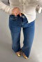 Premium Series Cropped Blue Flare Jeans - 2