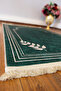 Decorative Digital Printed Green Non-Slip Base Prayer Mat 75X120 - 3