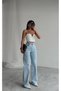 FEMININE HIGH WAISTED STRETCH WIDE-LEG (PALAZZO) JEANS (NEW SEASON) - 3