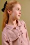 Girl's Buttoned Jacket and Trousers 2-Piece Set – Special Occasion Combination - 6