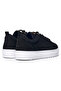 Men's Low Ankle Suede Black Sneakers - 3