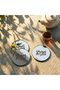Set of 6 Ramadan Kareem Round Kufi Acrylic Coasters - Modern Islamic Table Decoration - 2