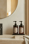 Set of 2 Amber Liquid Soap Dispensers with Black Stands - 400ml Hand Soap & Hand Lotion Dispenser - 400Hhccplstk - 8