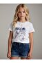 Girl's Rio Printed Basic T-Shirt - 5