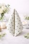 Natural Linen Napkin 34X34 cm – Promise Engagement Table Napkin, Invitation Table Napkin, Dowry Napkin Set of 6