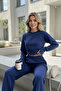 Women's Thessaloniki Fabric Raglan Sleeve Finger-Loop Crop Set - 4