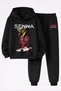 Ayrton Senna Printed 3-Yarn Quality Sweatshirt and Trackpants F1 Kids' Top-Bottom Set