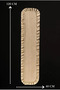 طقم مفرش طاولة مزخرف وطقم تقديم أمريكي - طقم مفارش طاولة أنيق مكون من 7 قطع مقاس 120x40 سم - 5
