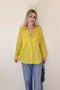 Oversize Tunic with Linen Texture, 100% Cotton, Loose Fit Shirt - 4
