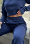 Women's Thessaloniki Fabric Raglan Sleeve Finger-Loop Crop Set - 5