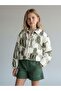 Girl's Soft Textured Patterned Jacket - 4