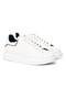 Men's Black Striped White Chunky Sneakers - 2