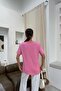Gold Accessory Detailed Tshirt Pink - 4
