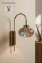 Noura Mozaik-C Colored Glass Single Antique Body Sconce - 2