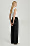Black High Waist Wide Leg Trousers - 3