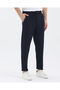 Men's Regular Fit Trousers with Elastic Waist and Lycra Cuffs - 3