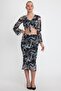 Women's Lined Mesh Skirt Black - 2