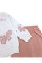 Baby Girl Seasonal Butterfly Printed 6-9-12-18-24 Months 2 Thread 100% Cotton Bottom and Top Baby Set - 6