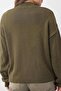 Soft Textured Stand Collar Half Placket Buttoned Knitwear Sweater Aw25Kz0140 - 2