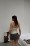 Lace Collar Stoned Athlete Top Yellow - 4
