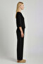 Black Rubber High Waist Pants - 2