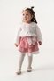 Baby Girl & Child Polka Dot Gingham Patterned Stylish Set with Buckle and Pantyhose as a Gift