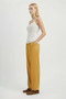 Mustard High Waist Wide Leg Pants - 2