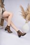 Genuine leather women's daily classic heeled boot dc0708 - 2