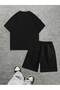 Men's T-Shirt Shorts - T-Shirt with Shorts Bottom Top Set Printed Crew Neck - 2