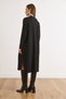 Women's Black Ribbed Tok Knitwear Cardigan with Side Slits Hrk-19000478 - 6