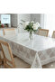 🆕   Lace-Looking Easy-To-Clean Liquid-Proof Hole-Free Pvc Tablecloth - 120 X 150 Cream