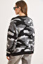 Women's Gray Leopard Pattern Thick Knitwear Sweater Kzk-19001162 - 7