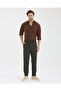 Men's Regular Fit Trousers with Elastic Waist and Lycra Cuffs - 5