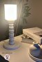 Tiny Glass White Knuckle Wood Body Table Lamp Decorative Desktop Lighting Bedroom Bedside - 6