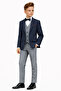 Boys Slim Fit Textured Striped Sports Suit Ak195-196 - 3