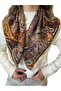 Patterned 65*65 Scarf Orange - 5